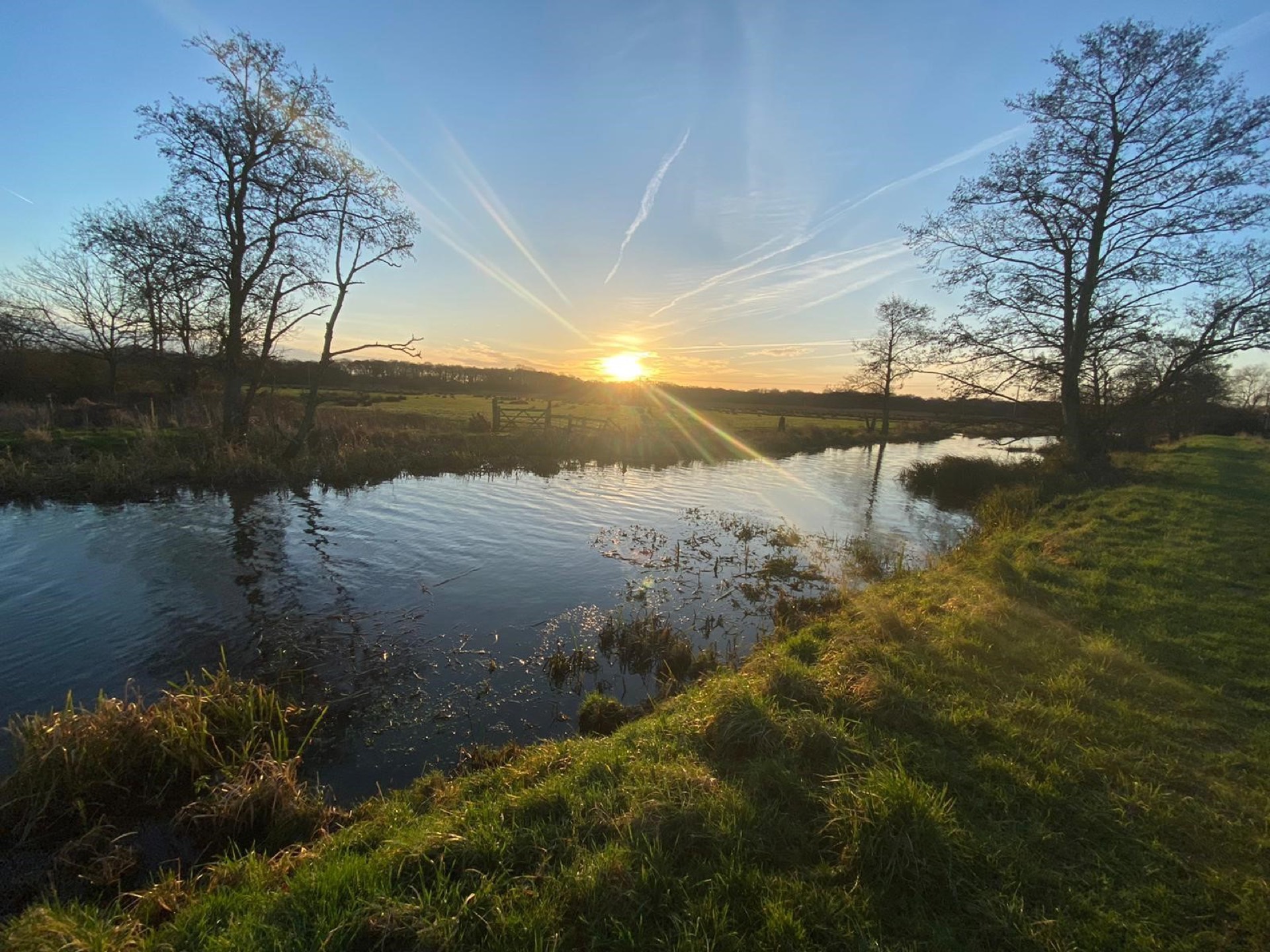 Sunset over the fen