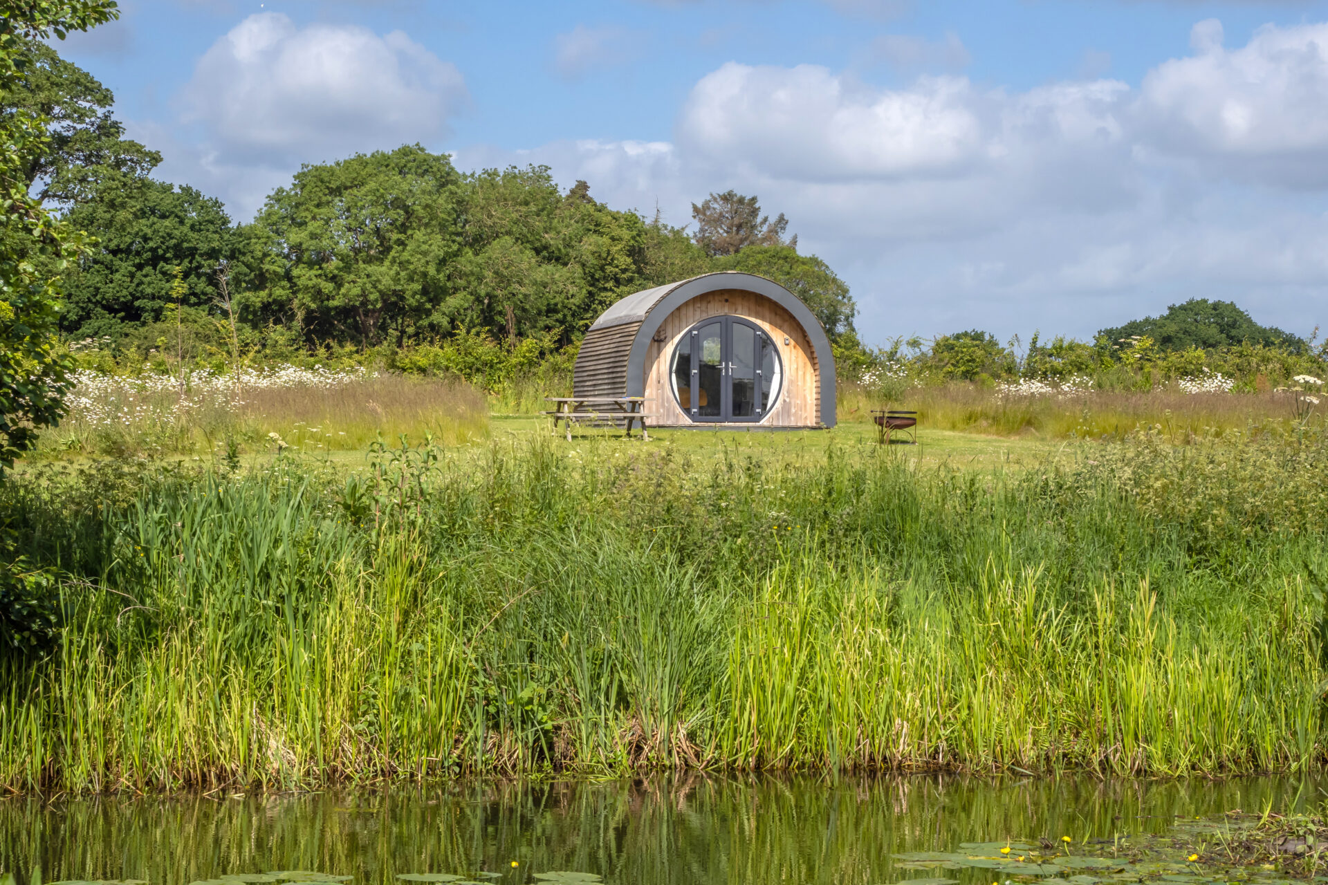 Dilham Hall Retreats tonnage bridge family glamping pod holiday norfolk children dog-friendly  couples norfolk broads dilham hall retreats luxury canoe hire nature 